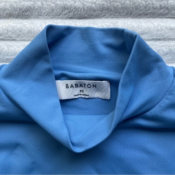 Babaton Contour Blue Mock Neck Top - Picture 9 of 12